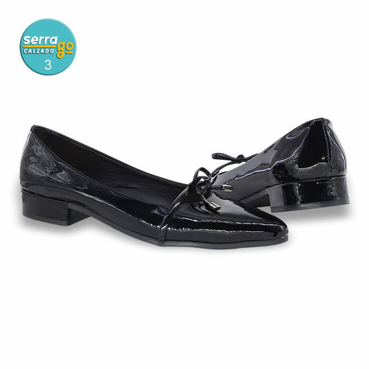 Marca MODA, Estilo 302, Color CHAROL NGO, Corrida 23 - 26.5