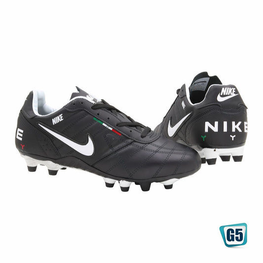 TENIS DE FUTBOL SOCCER RÉPLICA NIK TIEMPO LEGEND 2437-2H COLOR NEGRO BLANCO