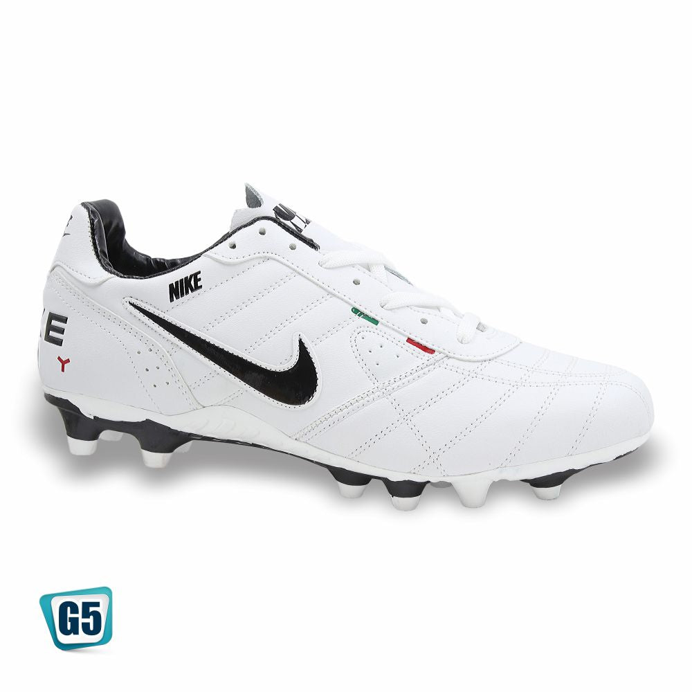 TENIS DE FUTBOL SOCCER RÉPLICA NIK TIEMPO LEGEND 2437-1H COLOR BLANCO NEGRO