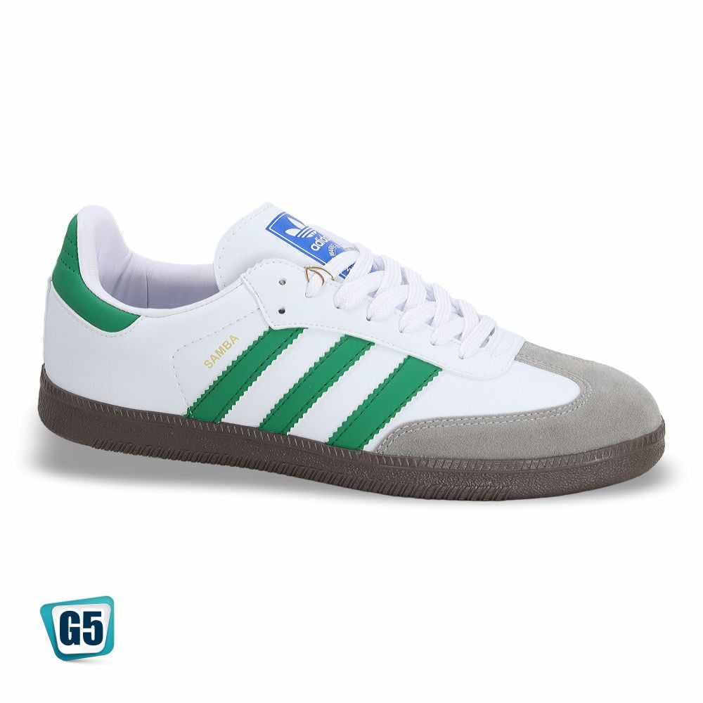CALZADO URBANO REPLICA SAMBA COLOR WHITE GREEN