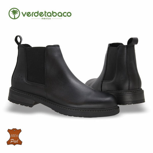 BOTA OUTDOOR DE PIEL MOD. 3712 COLOR NEGRO