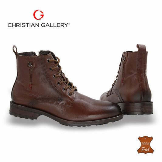 Bota Outdoor de Piel mod. 4208 color Brandy – Christian Gallery