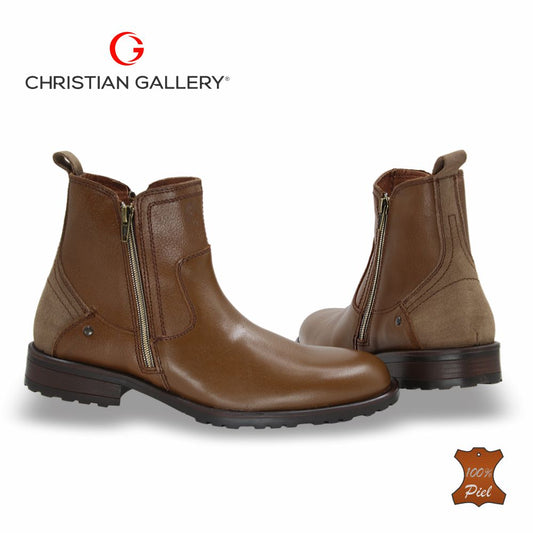 Bota Outdoor de Piel mod. 4206-1 color Tabaco – Christian Gallery