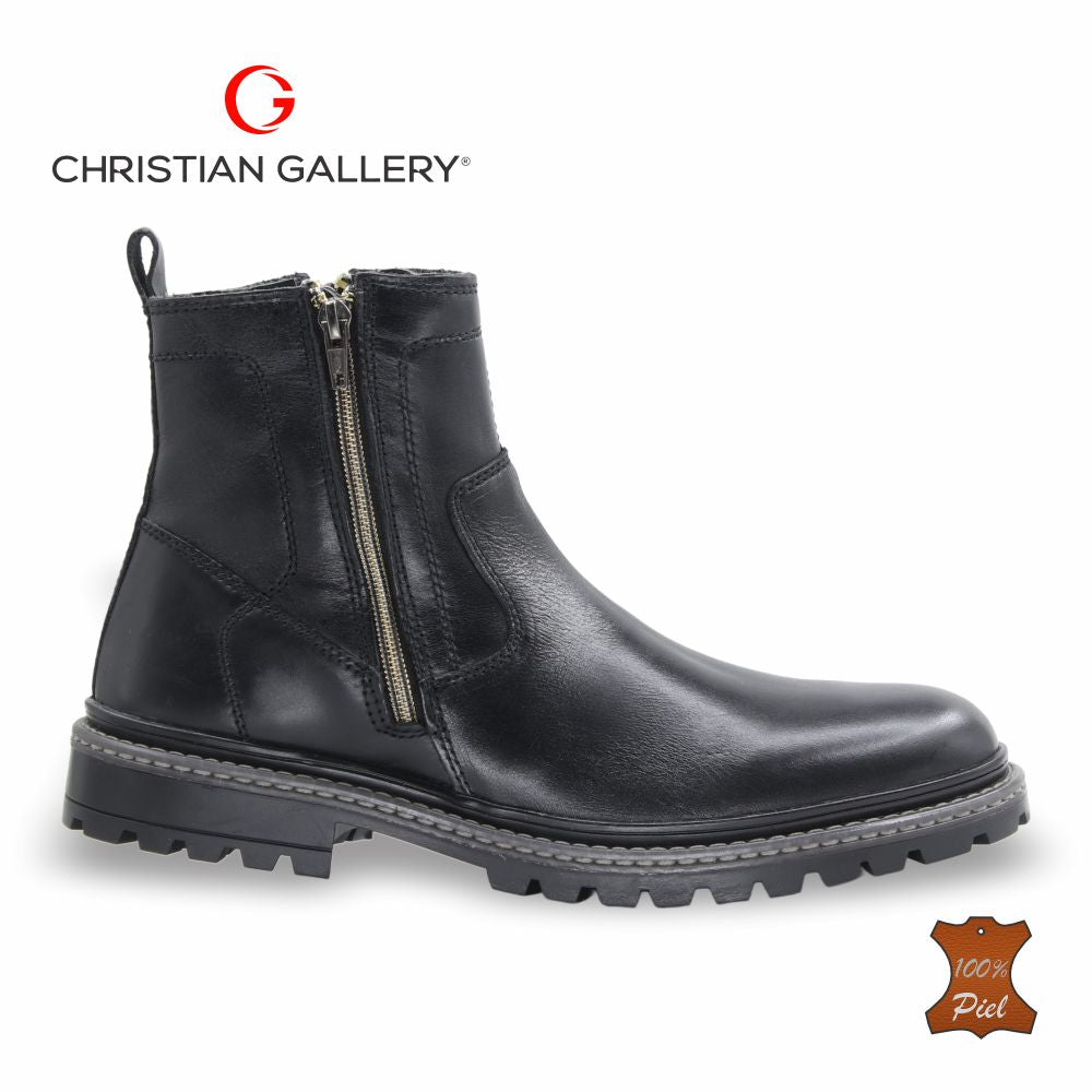 Bota Outdoor de Piel mod. 5751 color Negro – Christian Gallery