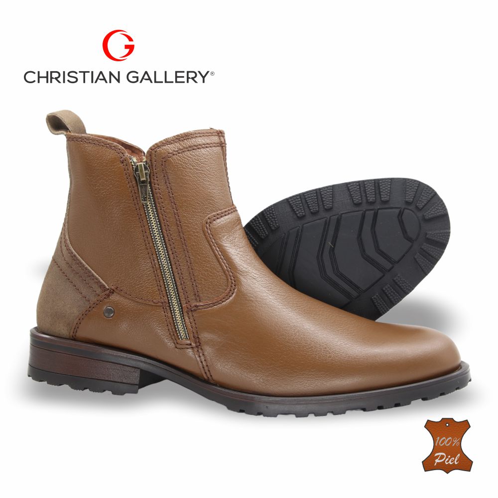 Bota Outdoor de Piel mod. 4206-1 color Tabaco – Christian Gallery