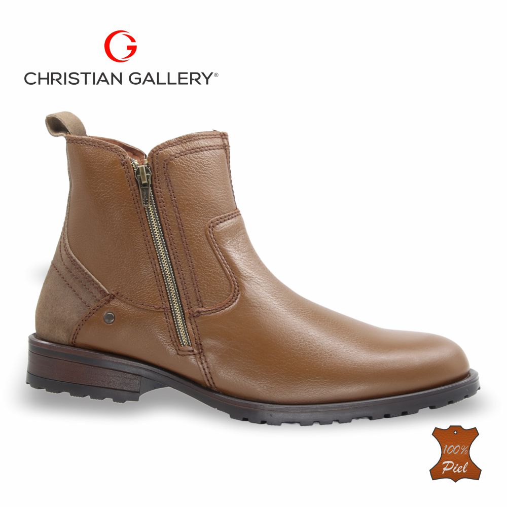 Bota Outdoor de Piel mod. 4206-1 color Tabaco – Christian Gallery