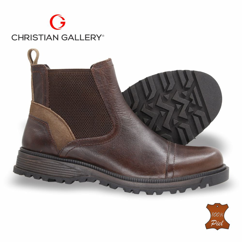 Bota Outdoor de Piel mod. 6101-1 color Brown – Christian Gallery