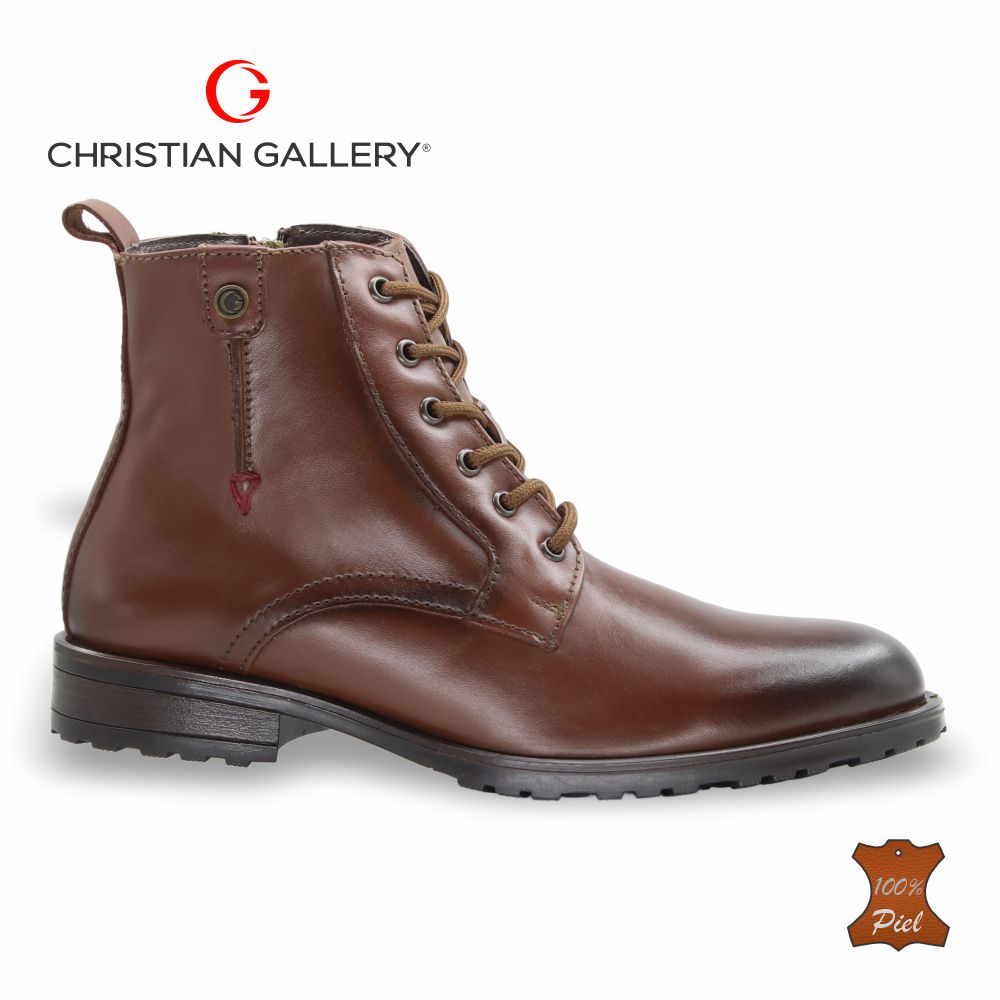 Bota Outdoor de Piel mod. 4208 color Brandy – Christian Gallery
