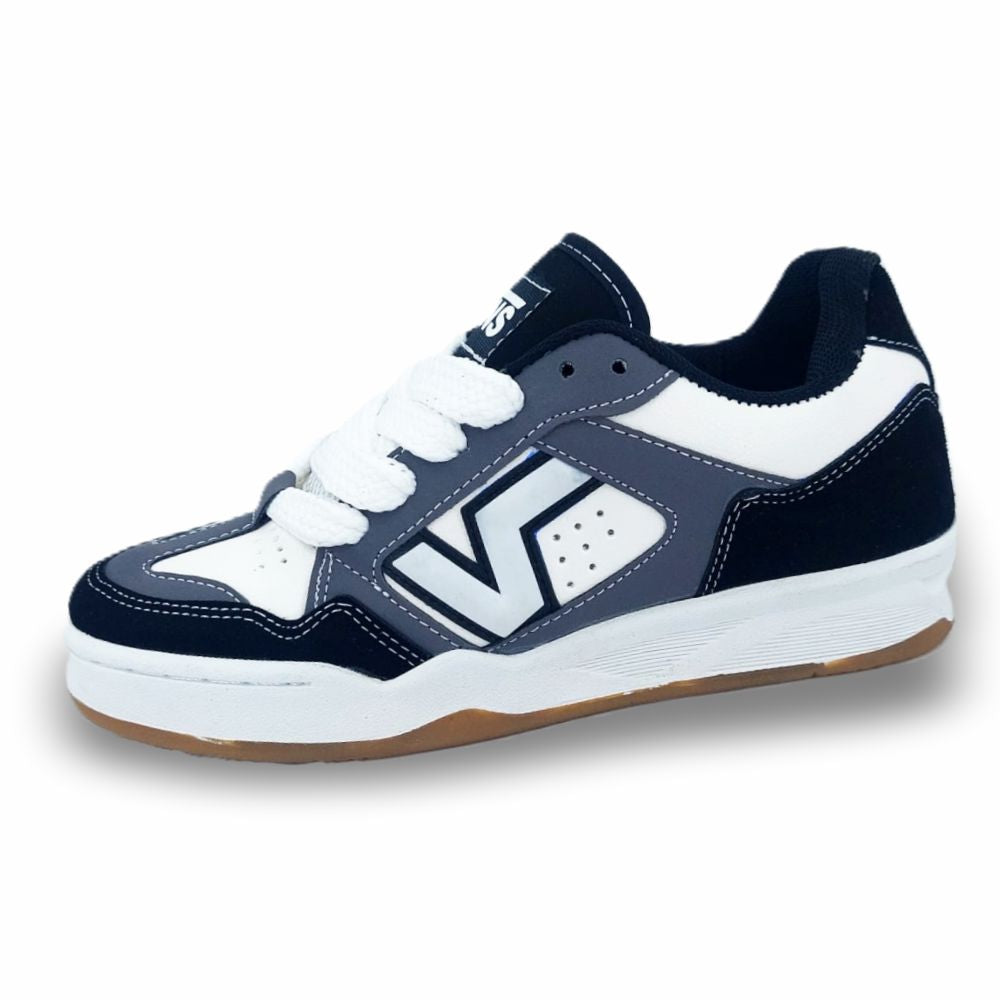 CALZADO URBANO V-029 NEGRO BLANCO NEGRO