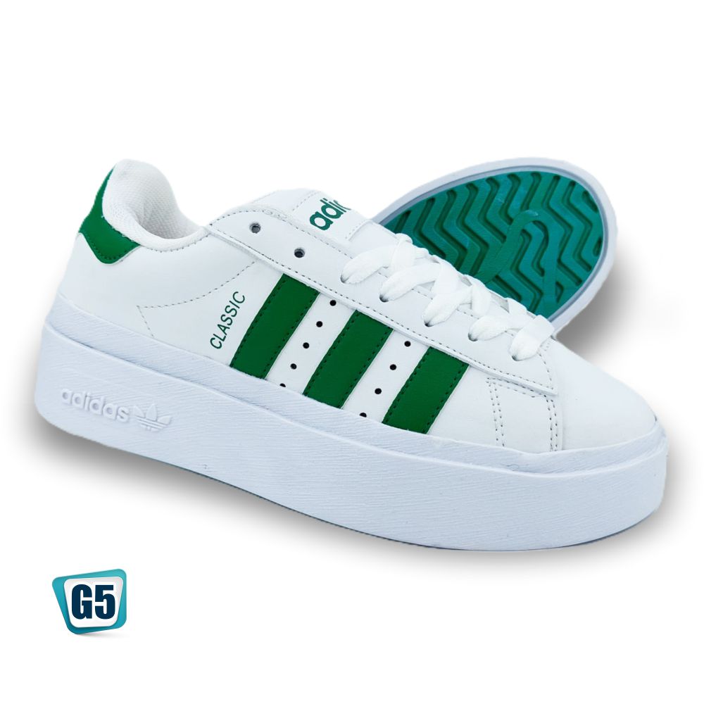 CALZADO URBANO CLASSIC BLANCO VERDE