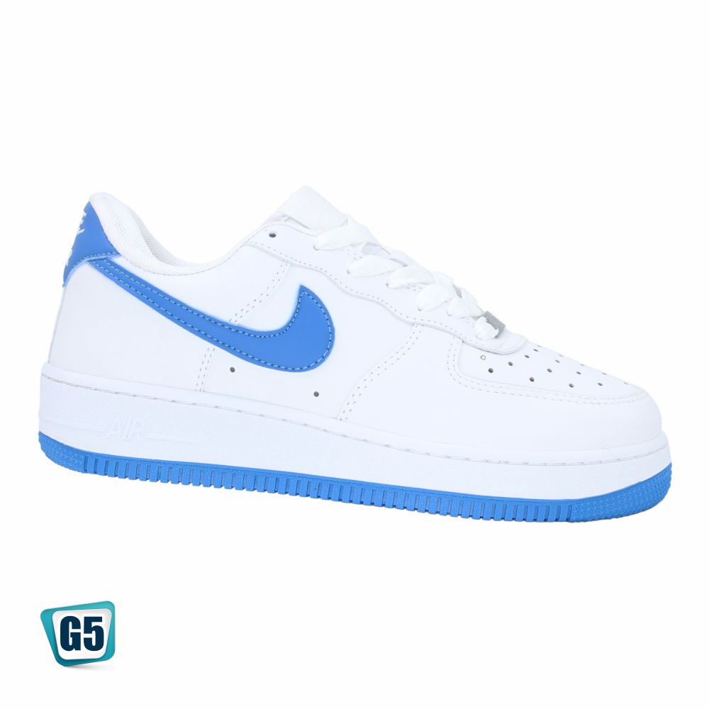 CALZADO URBANO MOD. AF1MA COLOR BLANCO TURQUEZA