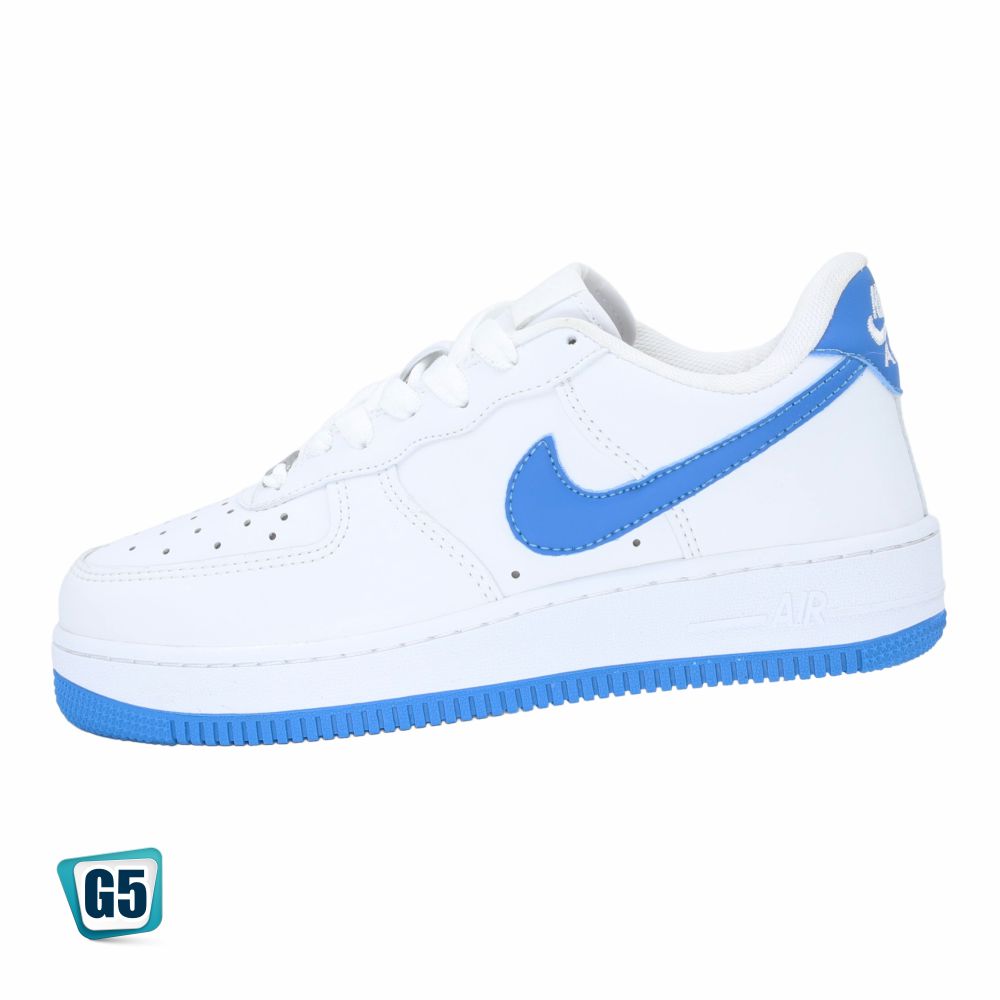 CALZADO URBANO MOD. AF1MA COLOR BLANCO TURQUEZA
