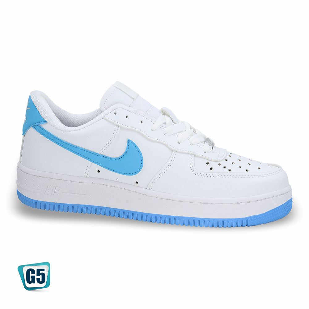 CALZADO URBANO REP NIK AIR FORC AF1MA COLOR BLANCO OCEAN