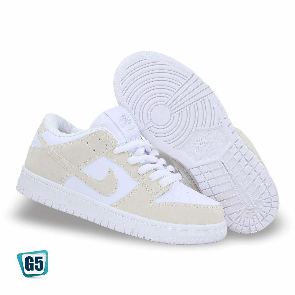 CALZADO URBANO REPLICA DUNK LM COLOR TRIPLE WHITE