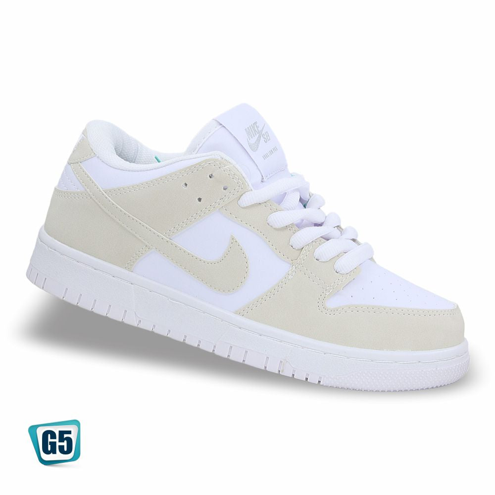 CALZADO URBANO REPLICA DUNK LM COLOR TRIPLE WHITE