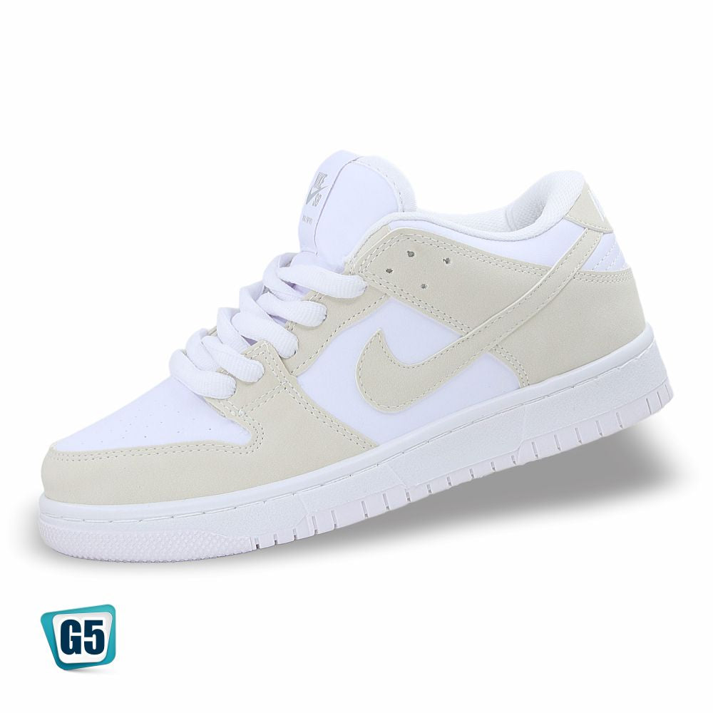 CALZADO URBANO REPLICA DUNK LM COLOR TRIPLE WHITE