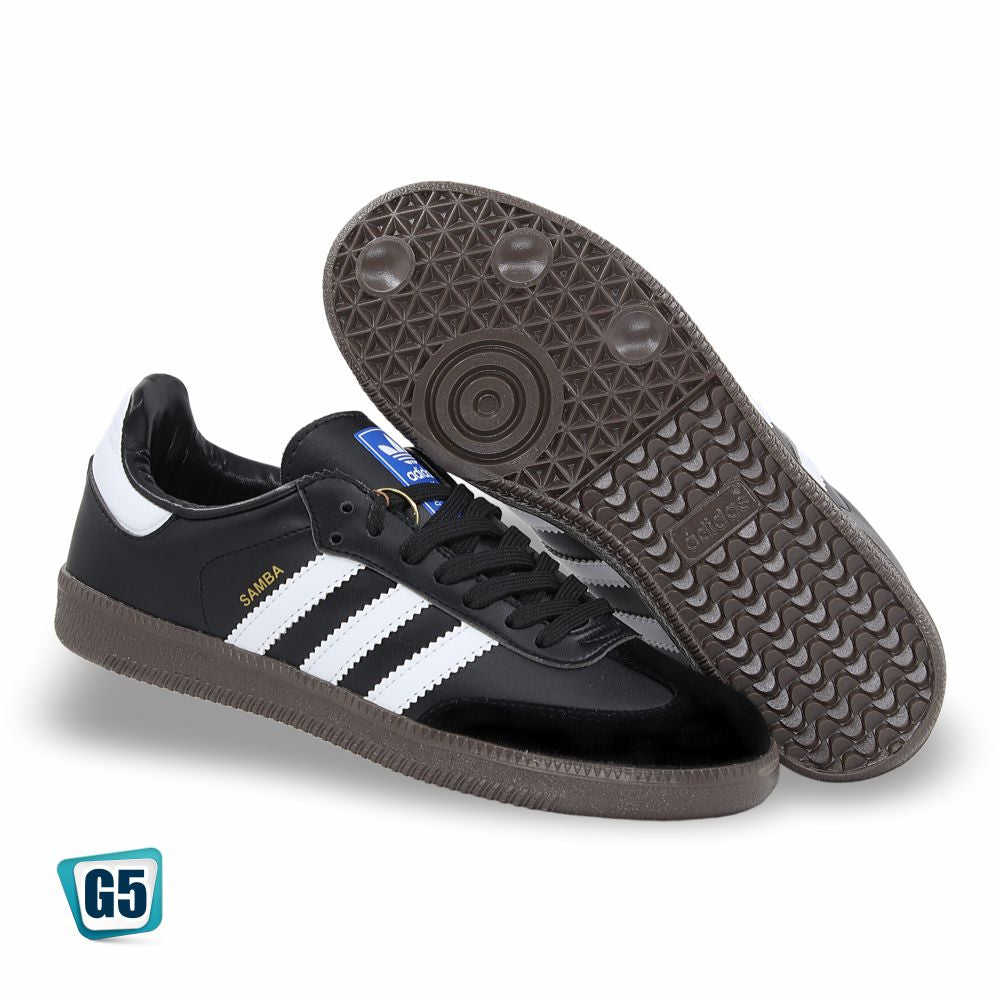 CALZADO URBANO REPLICA SAMBA COLOR BLANCO NEGRO