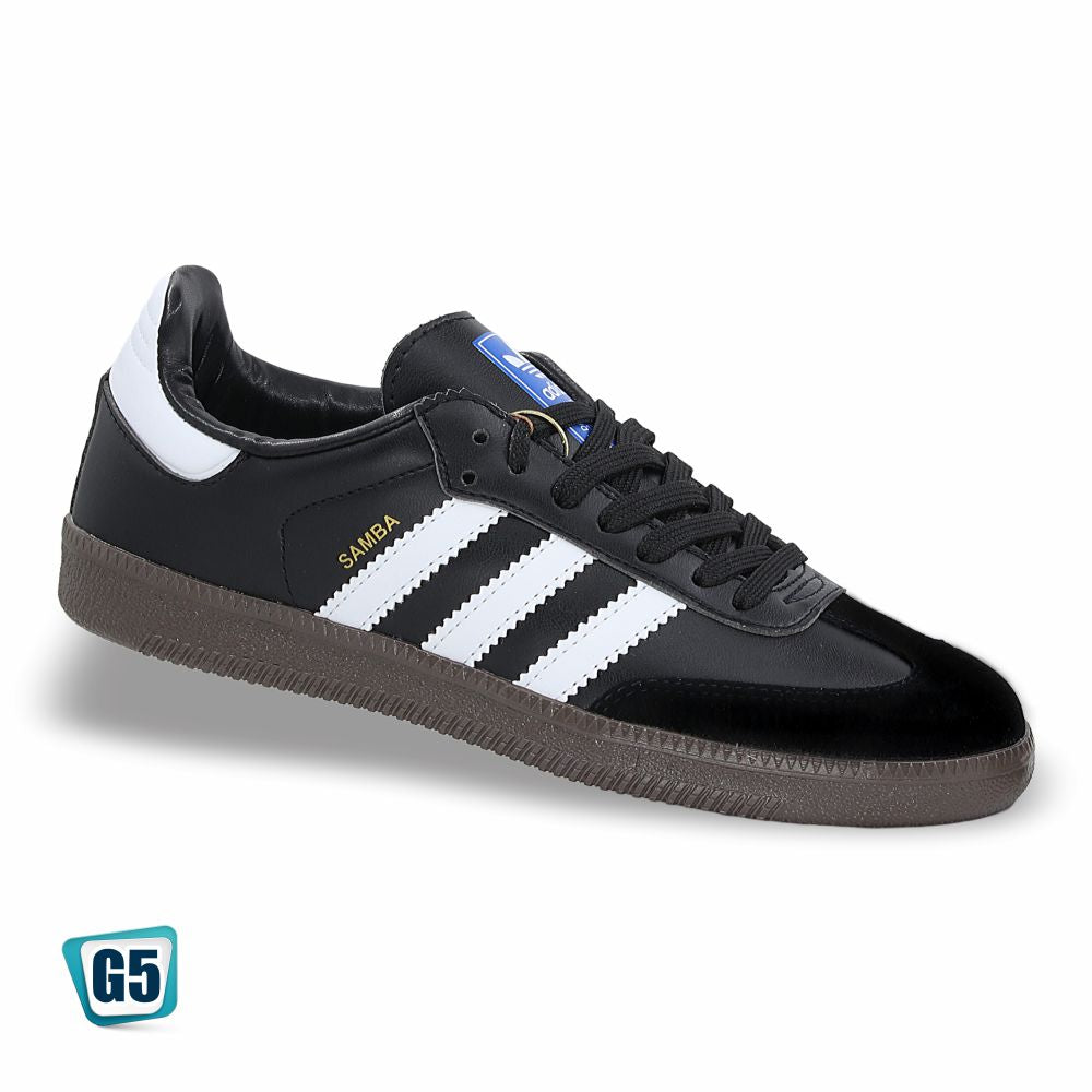 CALZADO URBANO REPLICA SAMBA COLOR BLANCO NEGRO