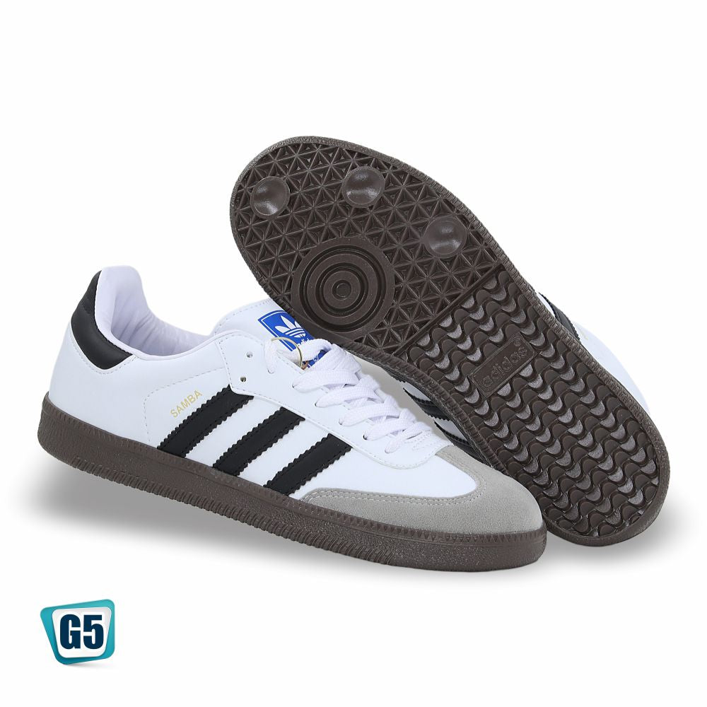 CALZADO URBANO REPLICA SAMBA COLOR BLANCO-NEGRO