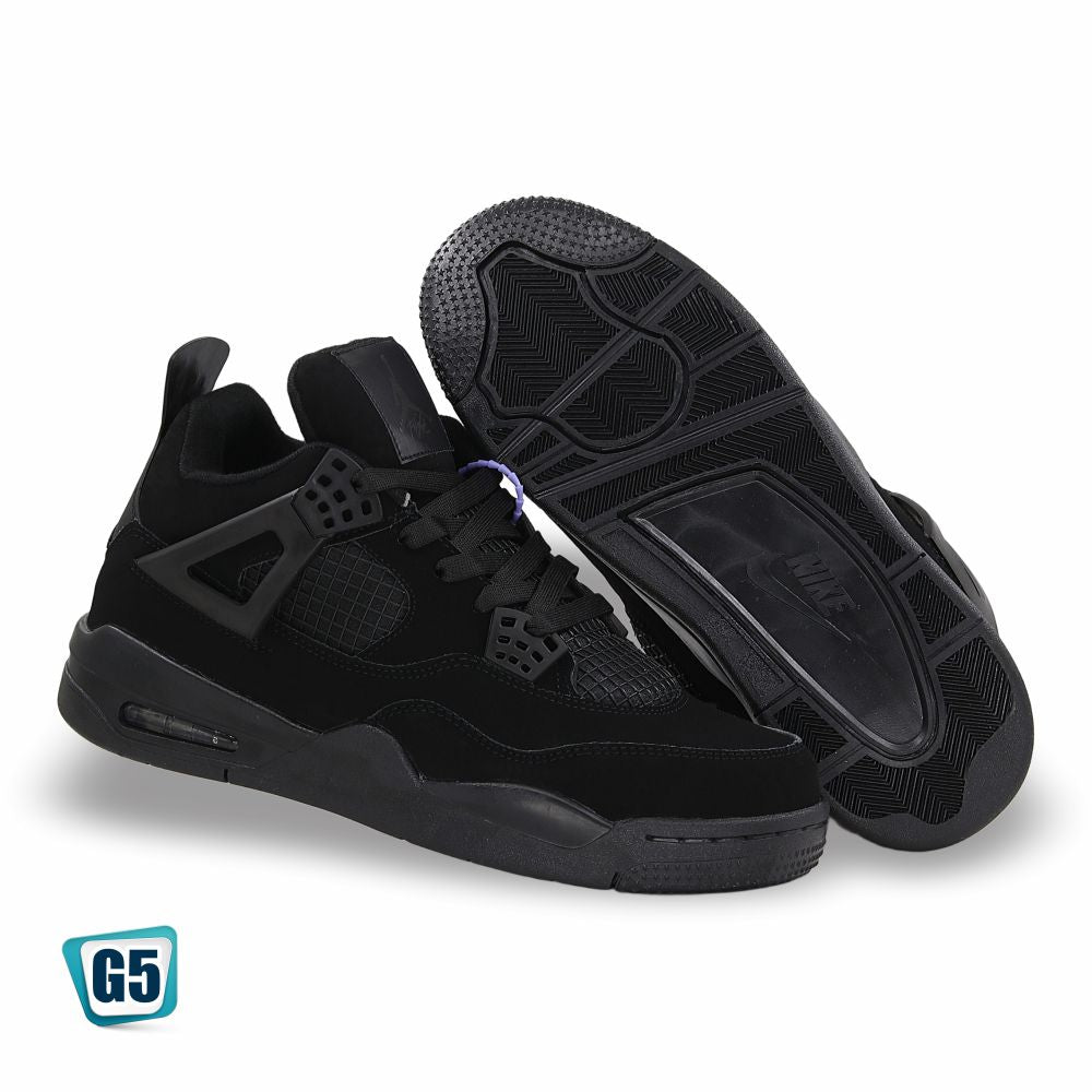 CALZADO URBANO REPLICA AIR JDAN COLOR BLACK CAT