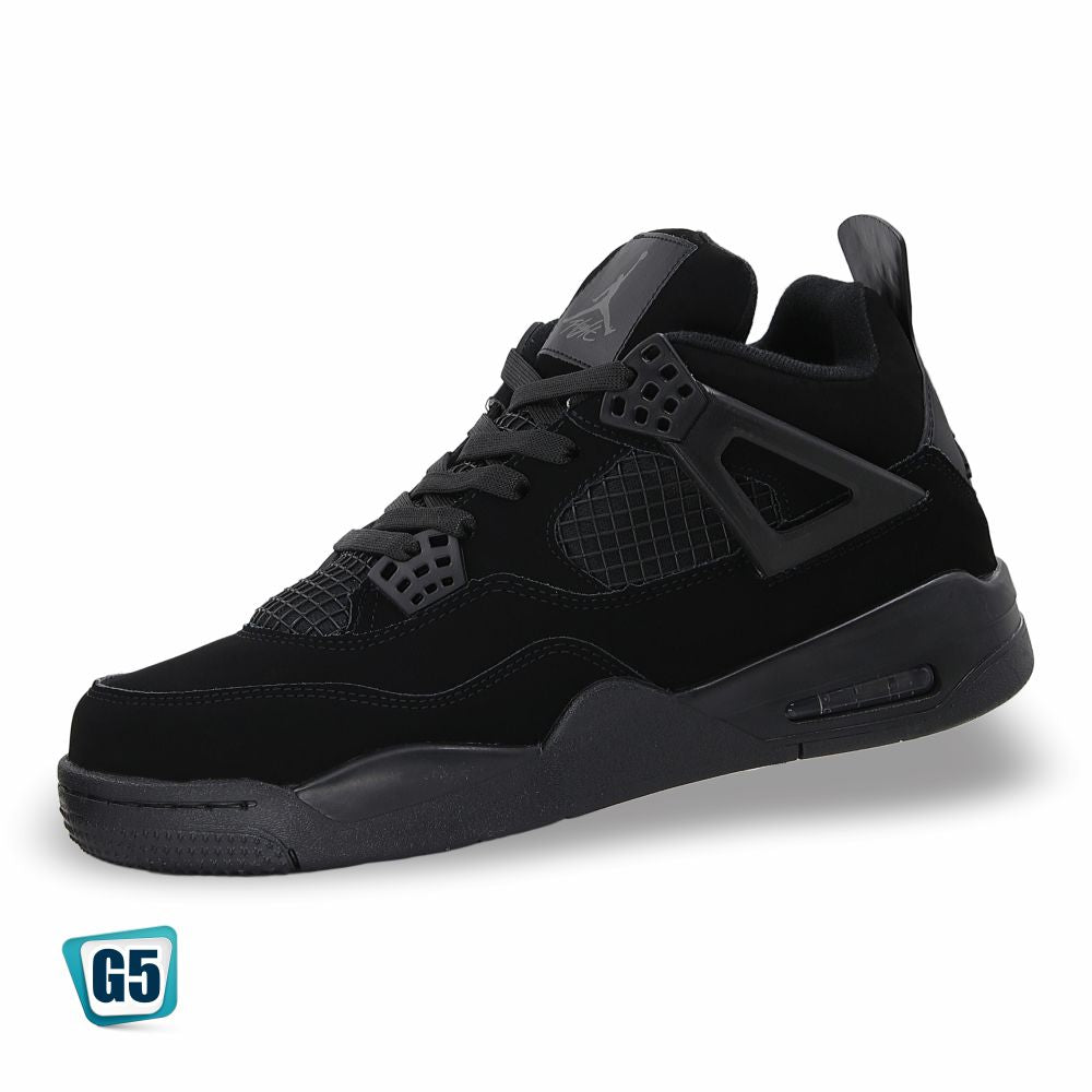 CALZADO URBANO REPLICA AIR JDAN COLOR BLACK CAT