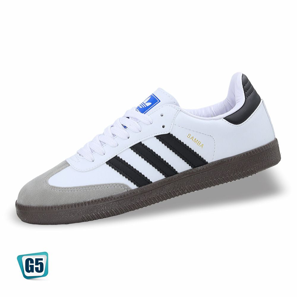 CALZADO URBANO REPLICA SAMBA COLOR BLANCO-NEGRO