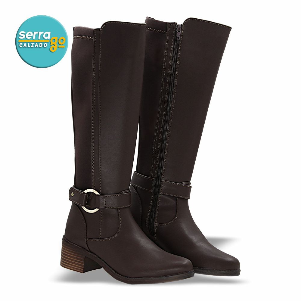 BOTA DAMA ESTILO 8092 COLOR CAFÉ