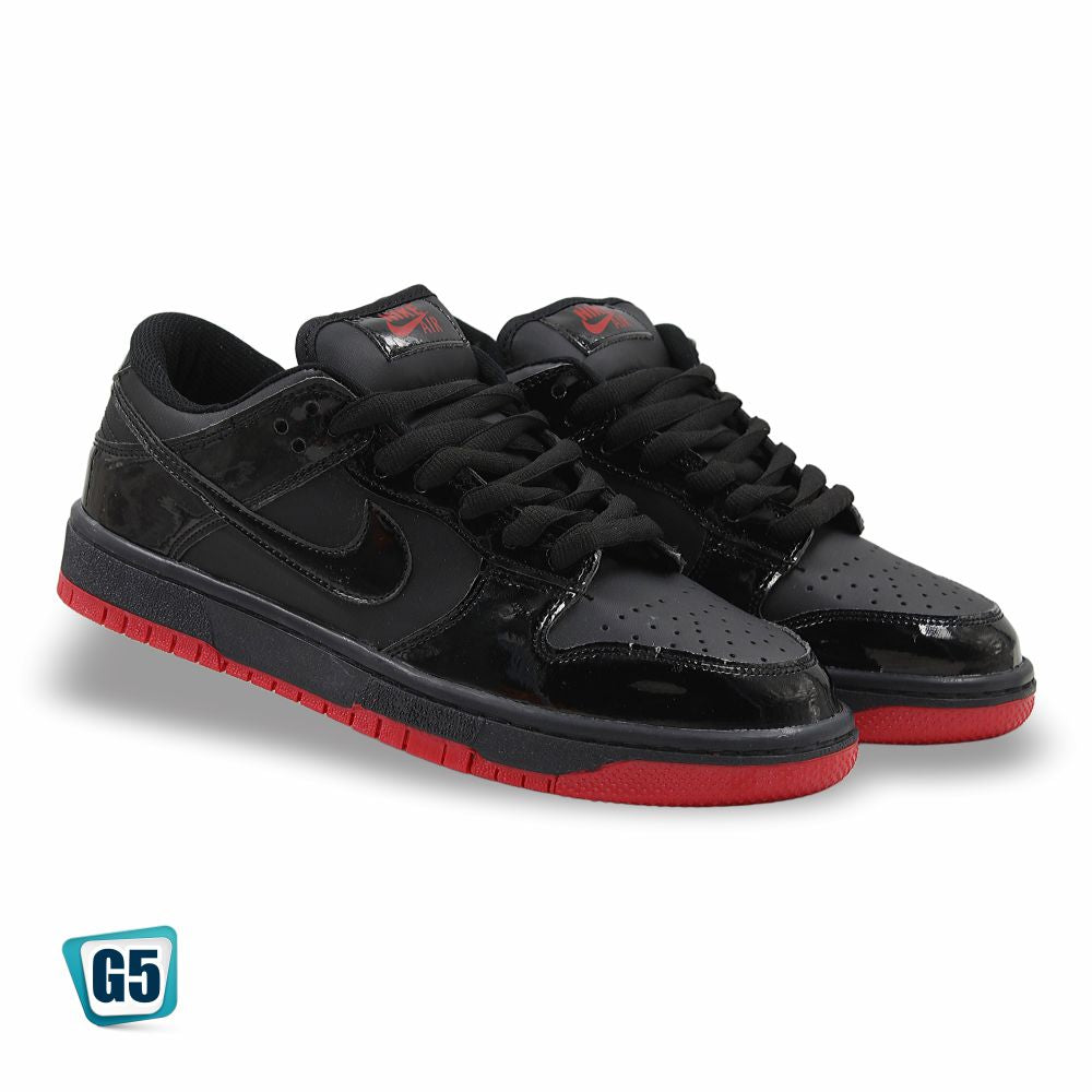 CALZADO URBANO REPLICA NIK DUNK G1 COLOR NEGRO ROJO