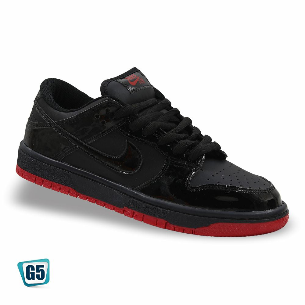 CALZADO URBANO REPLICA NIK DUNK G1 COLOR NEGRO ROJO