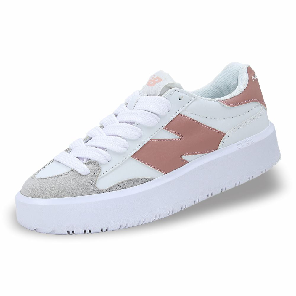 CALZADO URBANO REPLICA NEW BALANCE MOD CT302G COLOR BLANCO CORAL GRIS