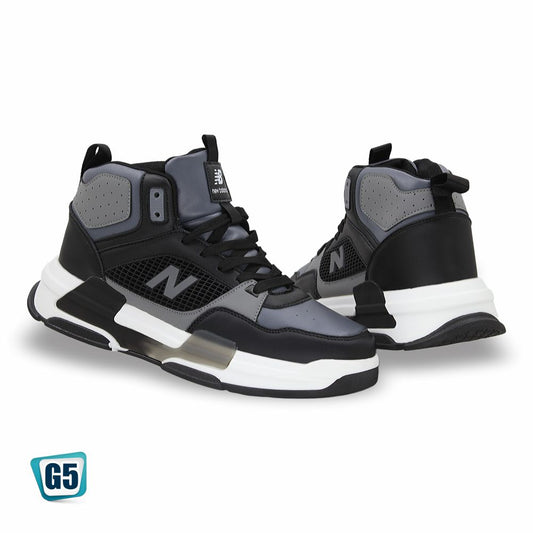 CALZADO URBANO MOD. 2327 REPLICA NEW BALANC COLOR NEGRO GRIS BLANCO