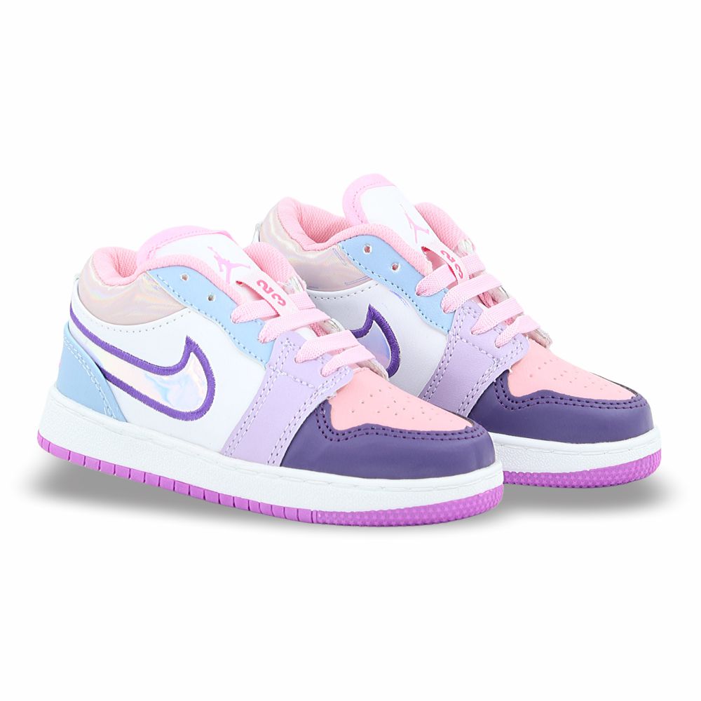 CALZADO URBANO REPLICA AIR JDAN COLOR ROSA / MORADO / LILA