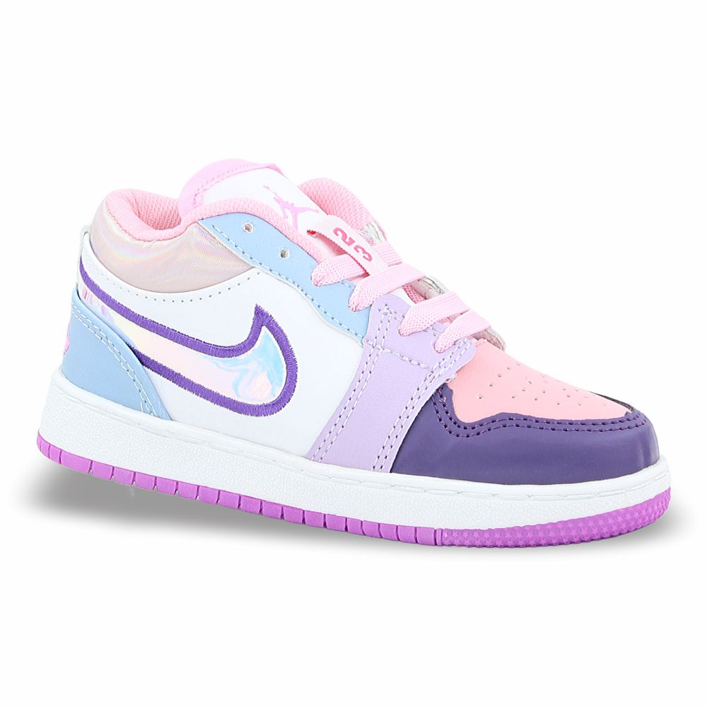 CALZADO URBANO REPLICA AIR JDAN COLOR ROSA / MORADO / LILA