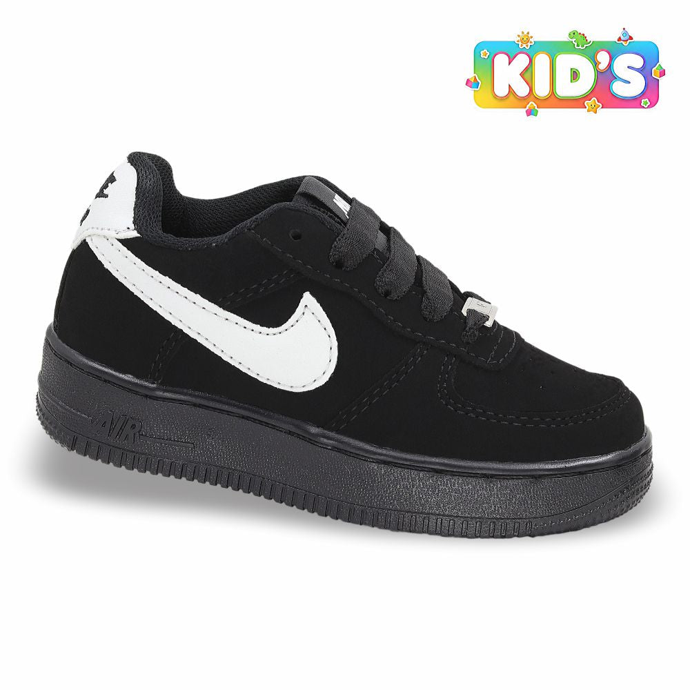 CALZADO URBANO KID´S REP NIK AIR FORC AF1C COLOR BLANCO NEGRO