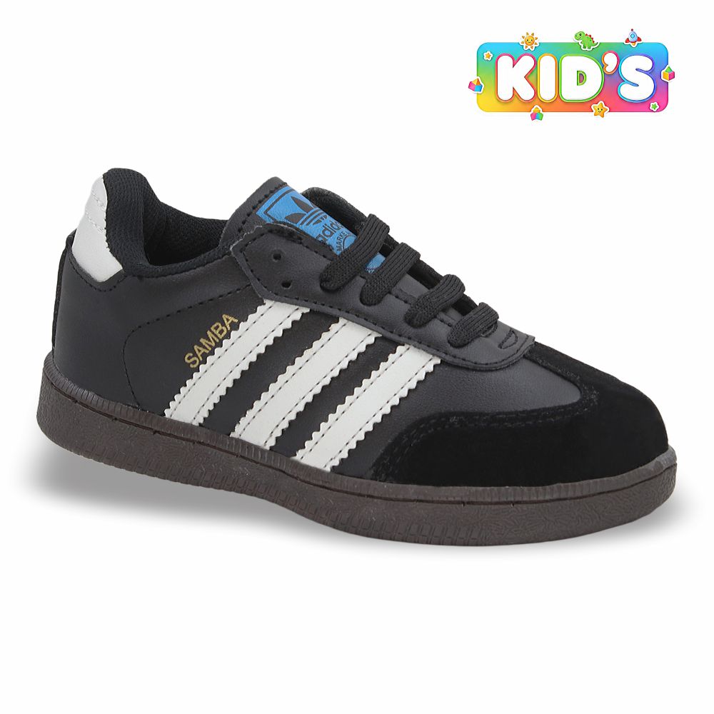 CALZADO URBANO MOD. SAMBAC L21 REPLICA ADID SAMBA COLOR NEGRO BLANCO