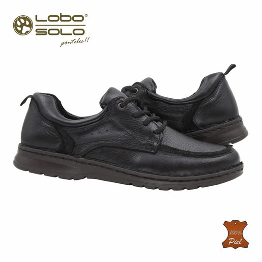 Zapato Formal de Piel mod. 9665 color Negro – LOBO SOLO