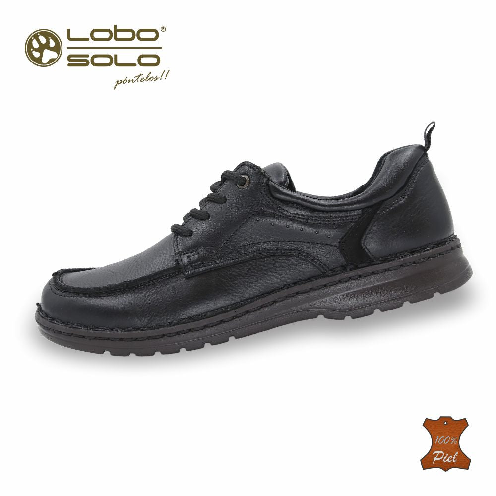 Zapato Formal de Piel mod. 9665 color Negro – LOBO SOLO