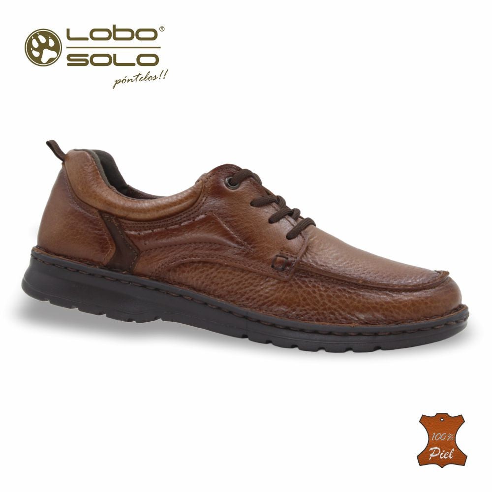 Zapato Formal de Piel mod. 9665 color Camel – LOBO SOLO
