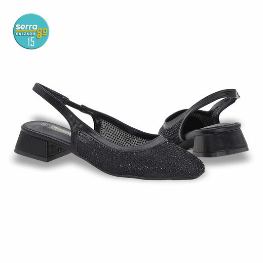 ZAPATILLA DE TACON, MODELO 812, COLOR NEGRO, CORRIDA 23 - 26