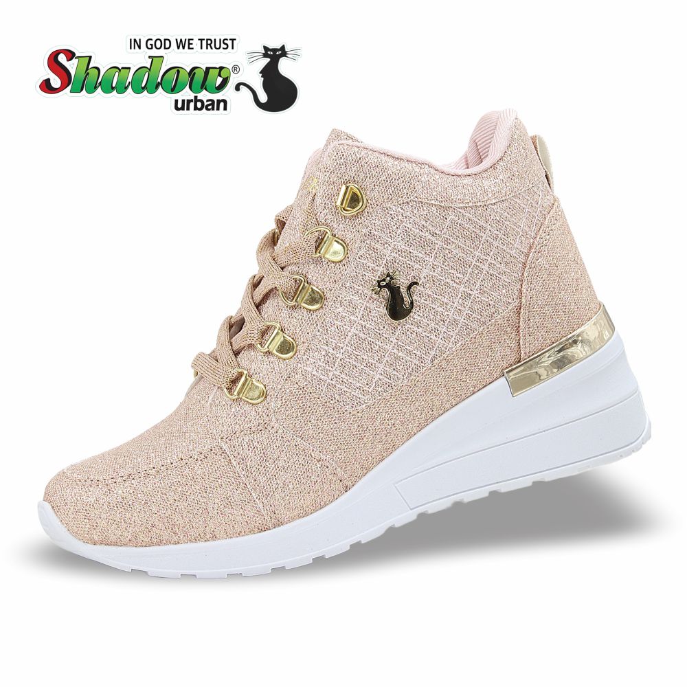 CALZADO URBANO ESTILO 2026 COLOR GLITER ORO ROS