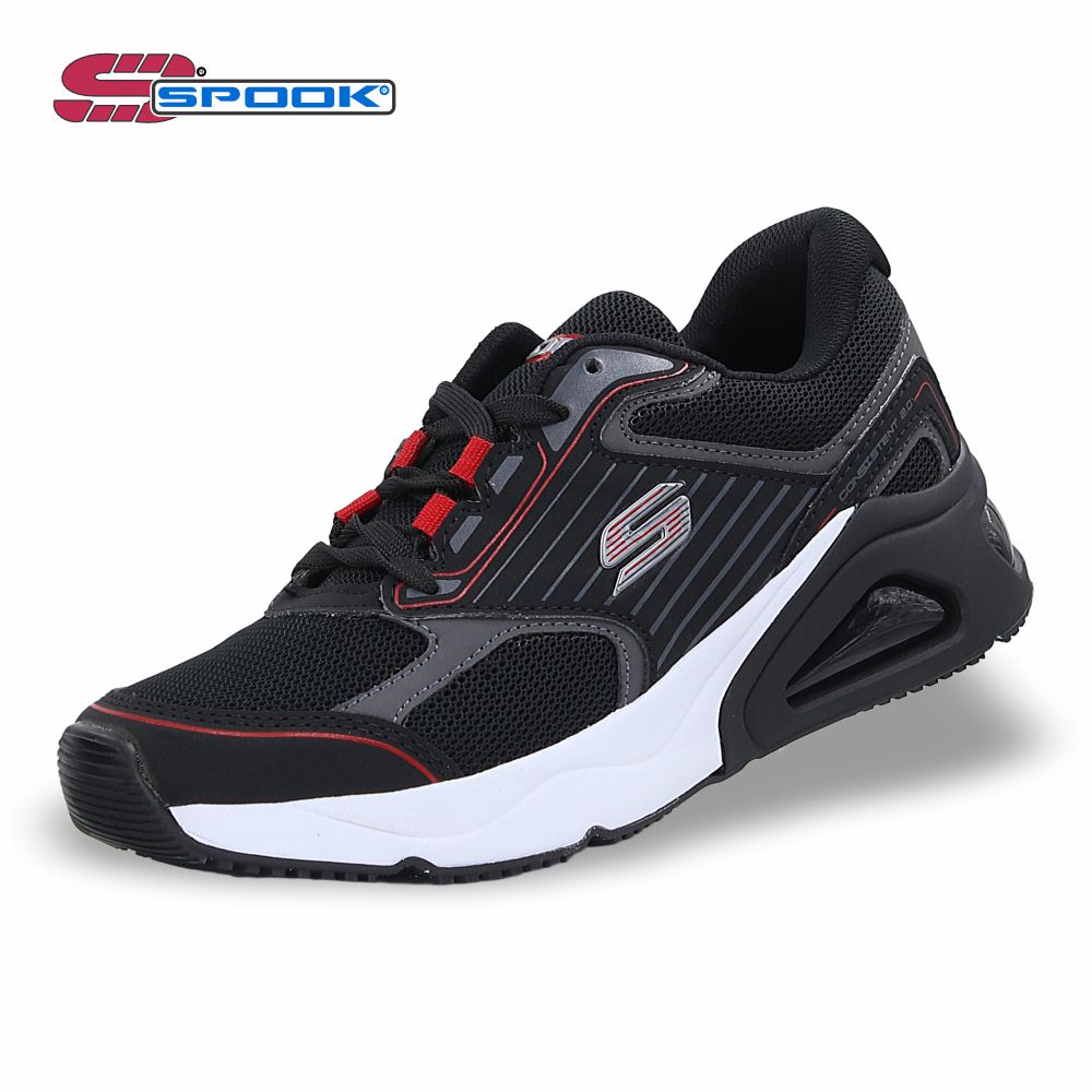 Tenis Deportivo Light mod. 1350 Color Negro / Rojo