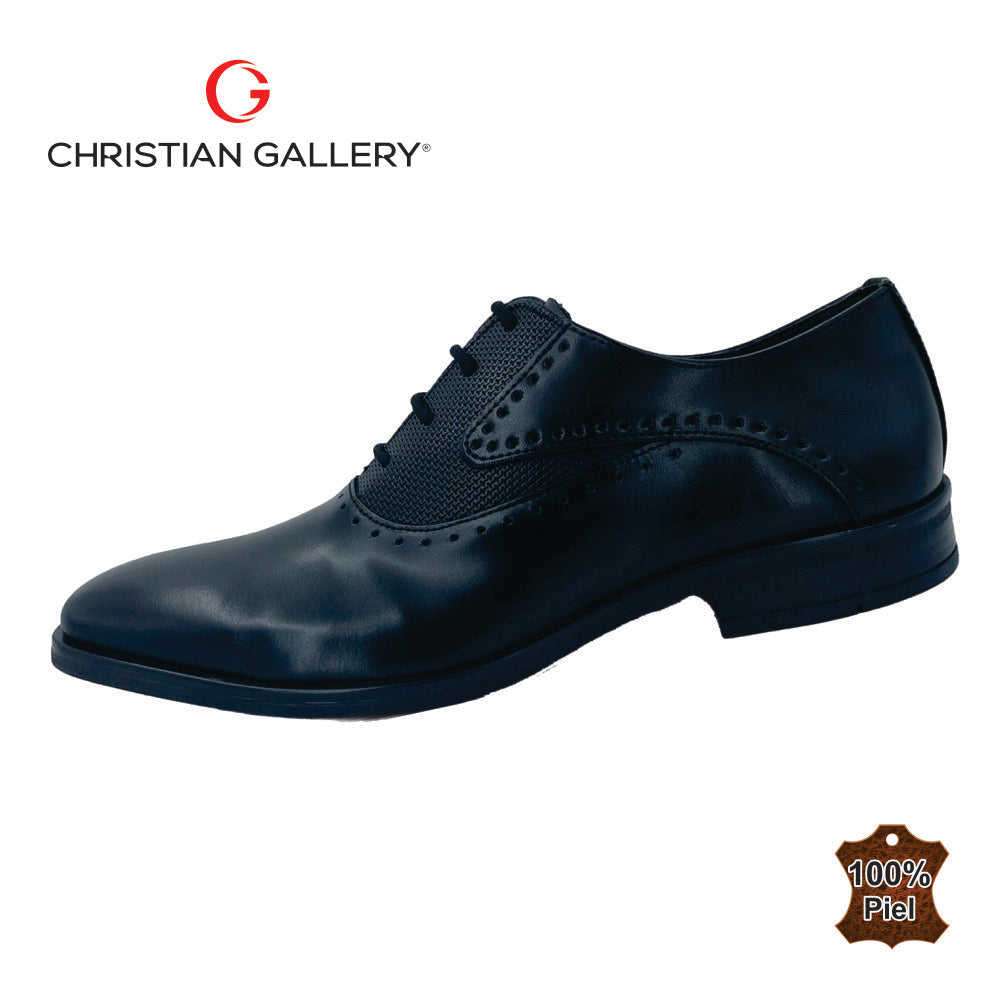 Zapato Formal de Piel mod. 4656 color negro – Christian Gallery