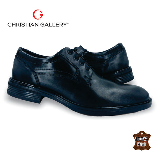 Zapato Formal de Piel mod. 5450-2 color negro – Christian Gallery