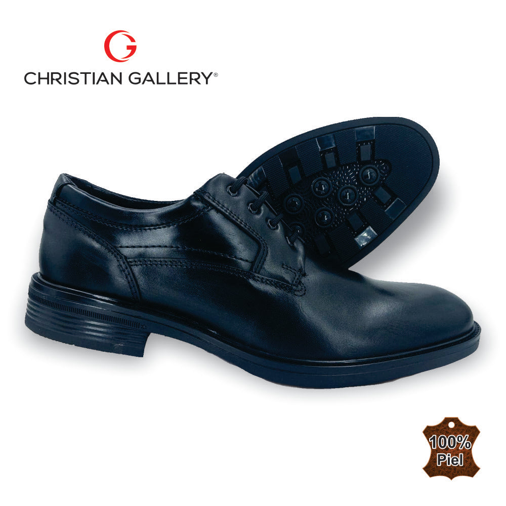 Zapato Formal de Piel mod. 5450-2 color negro – Christian Gallery