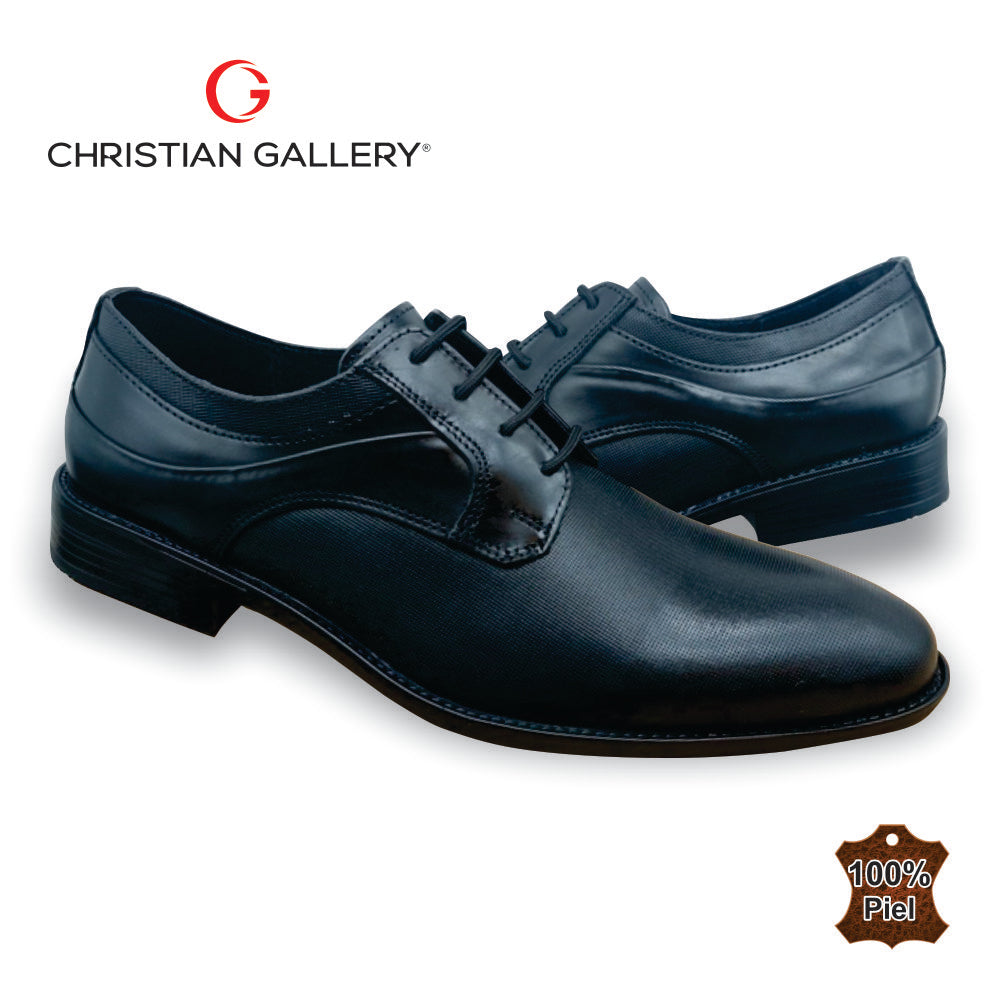 Zapato Formal de Piel mod. 3024-1 color negro – Christian Gallery