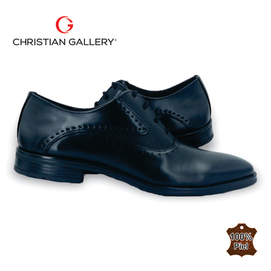 Zapato Formal de Piel mod. 4656 color negro – Christian Gallery