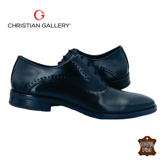 Zapato Formal de Piel mod. 4656 color negro – Christian Gallery