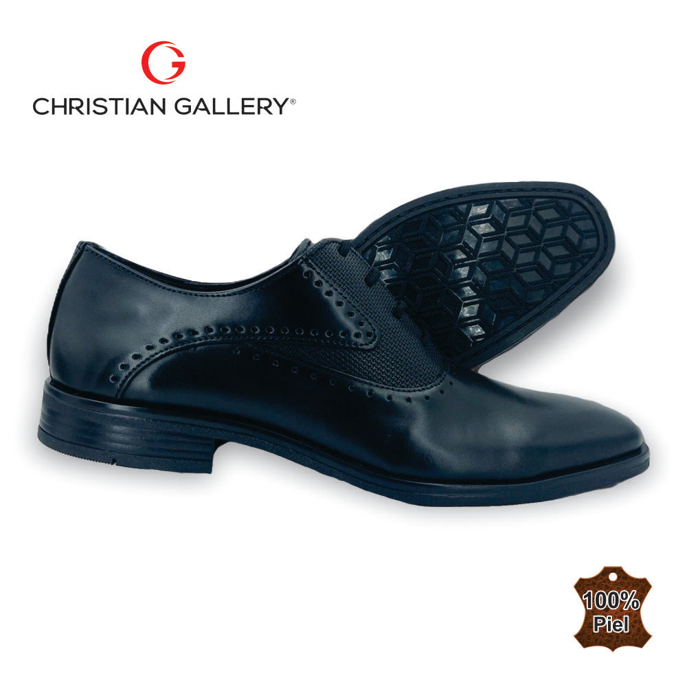 Zapato Formal de Piel mod. 4656 color negro – Christian Gallery