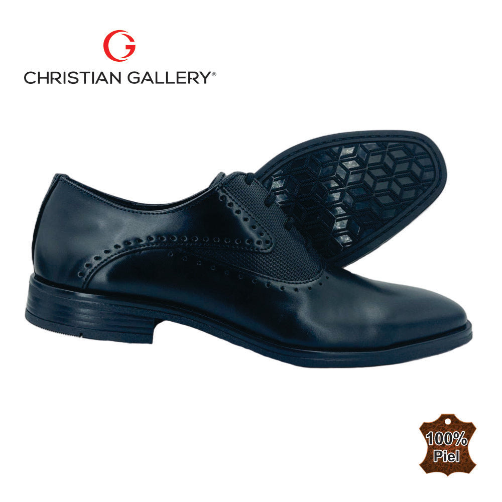 Zapato Formal de Piel mod. 4656 color negro – Christian Gallery