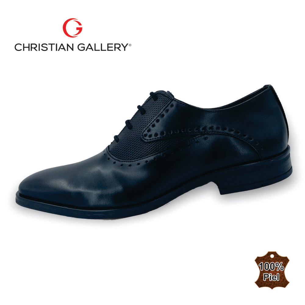 Zapato Formal de Piel mod. 4656 color negro – Christian Gallery